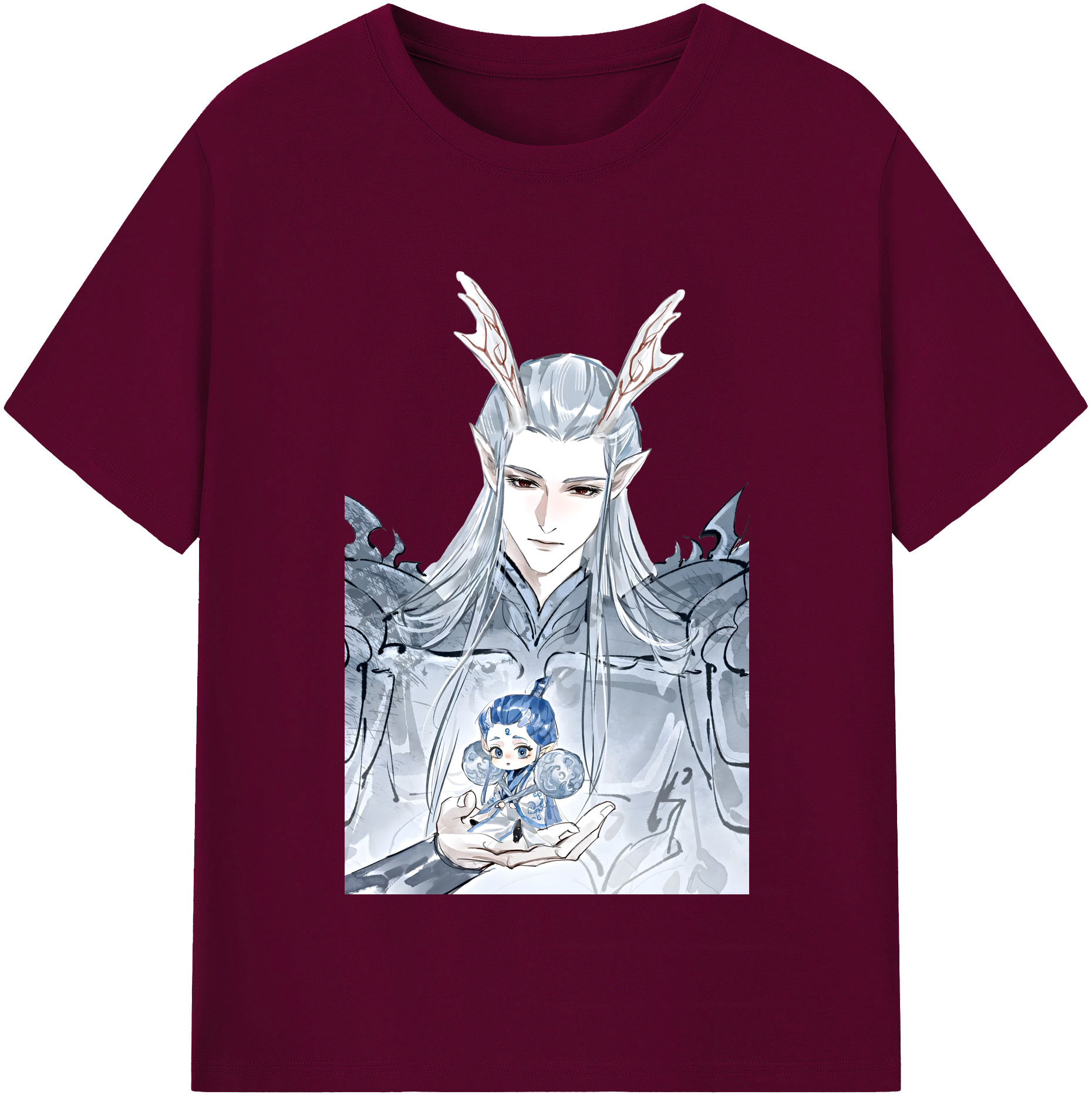 （画像用） Ne Zha 2 ナタ 魔童の大暴れ レディースカジュアルプリントTシャツ（綿100％）